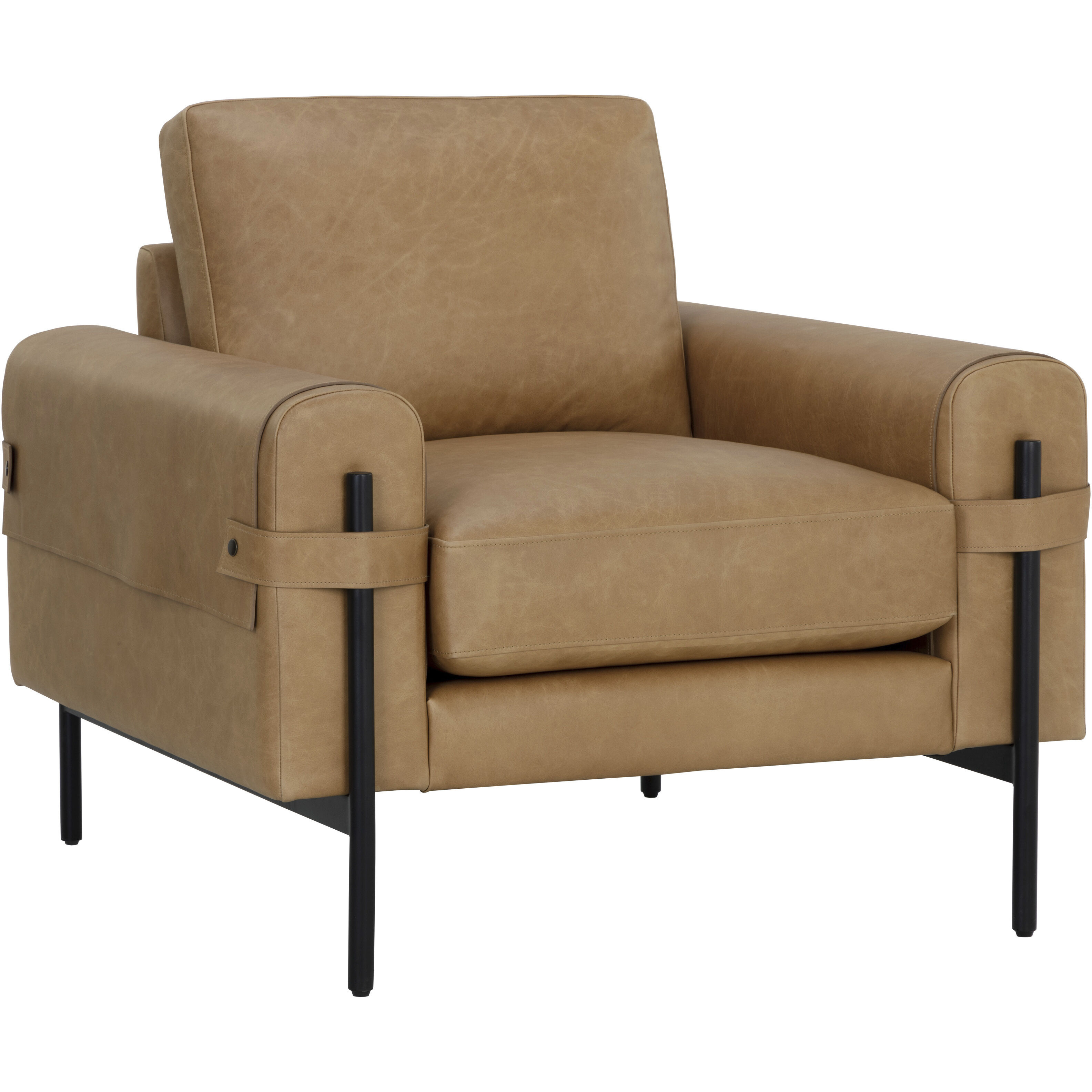 Camus Ludlow Sesame Leather Armchair